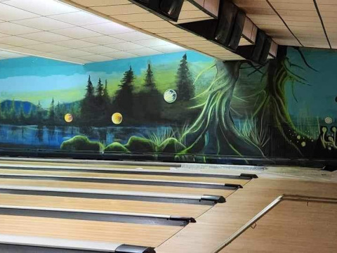 Bowling Alley Mural, New York 2024