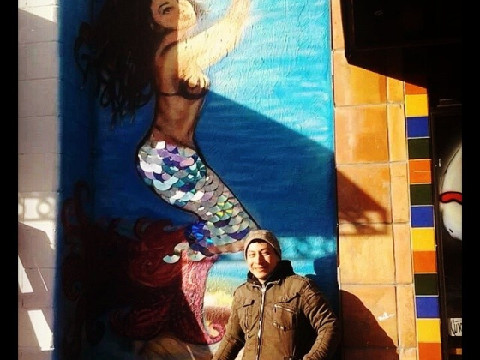 Mural infront of La Serenita on Alberta St.