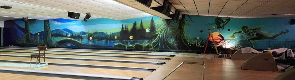 Bowling Alley Mural, New York 2024